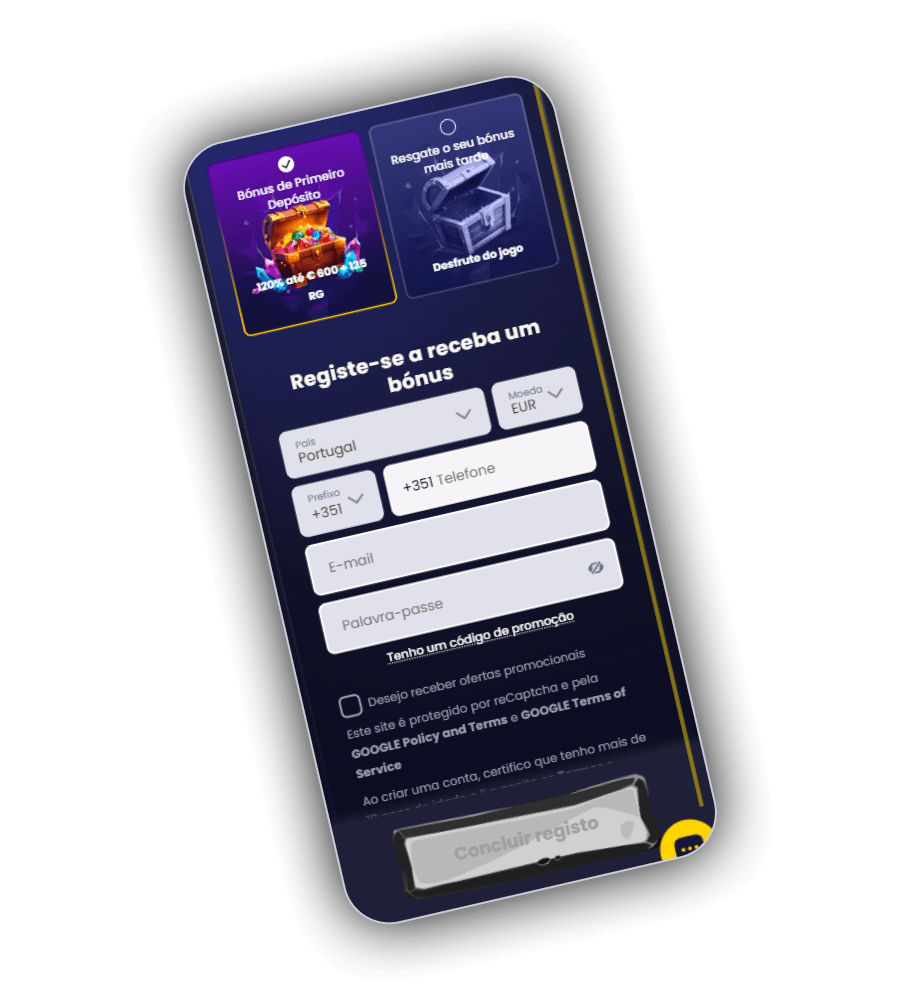 Registo no Casino SlotsGem